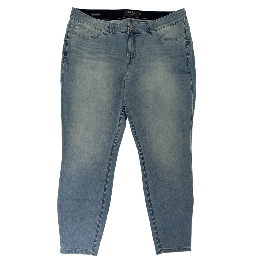 Torrid Sz 24R Premium Bombshell Skinny Jeans Medium Wash High‎ Rise Stretch